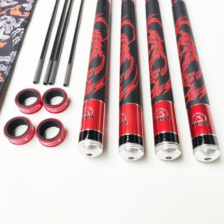 Cần câu tay xích long 6H catbon thiết kế tuyệt đẹp+tặng ngọn cao cấp