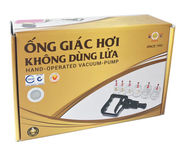 BỘ GIÁC HƠI KHÔNG DÙNG LỬA YGH05 GỒM 6 LY GIÁC TẶNG KÈM GIÂY NỐI TỰ GIÁC