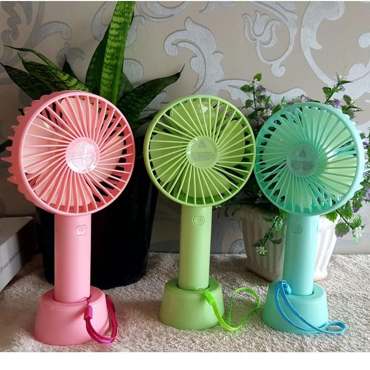 Quạt Tích Điện Mini Cầm Tay 3 Chế Độ Gió