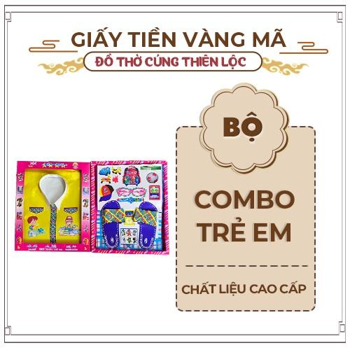 Bộ Quần Áo Bé Trai Cao Cấp Hàng Mã Đồ Thờ Cúng Thiên Lộc - Áo Quần Đồ Chơi Balo Dép Mắt Kinh Lược Đồng Hồ Nón