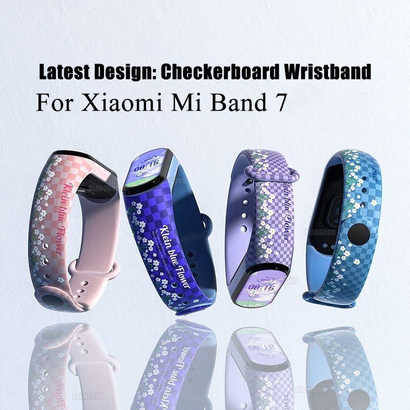 Dây Đeo Cao Su Xiaomi Miband 7 / Mi band 7 hoạ tiết Chất Lượng cao