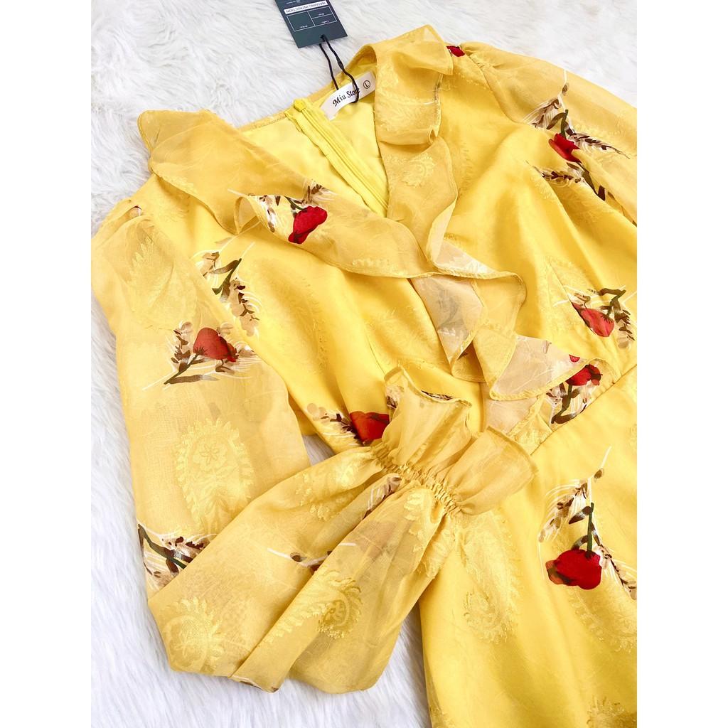 Váy xòe 3 tầng bèo cổ Miu Store DL0078
