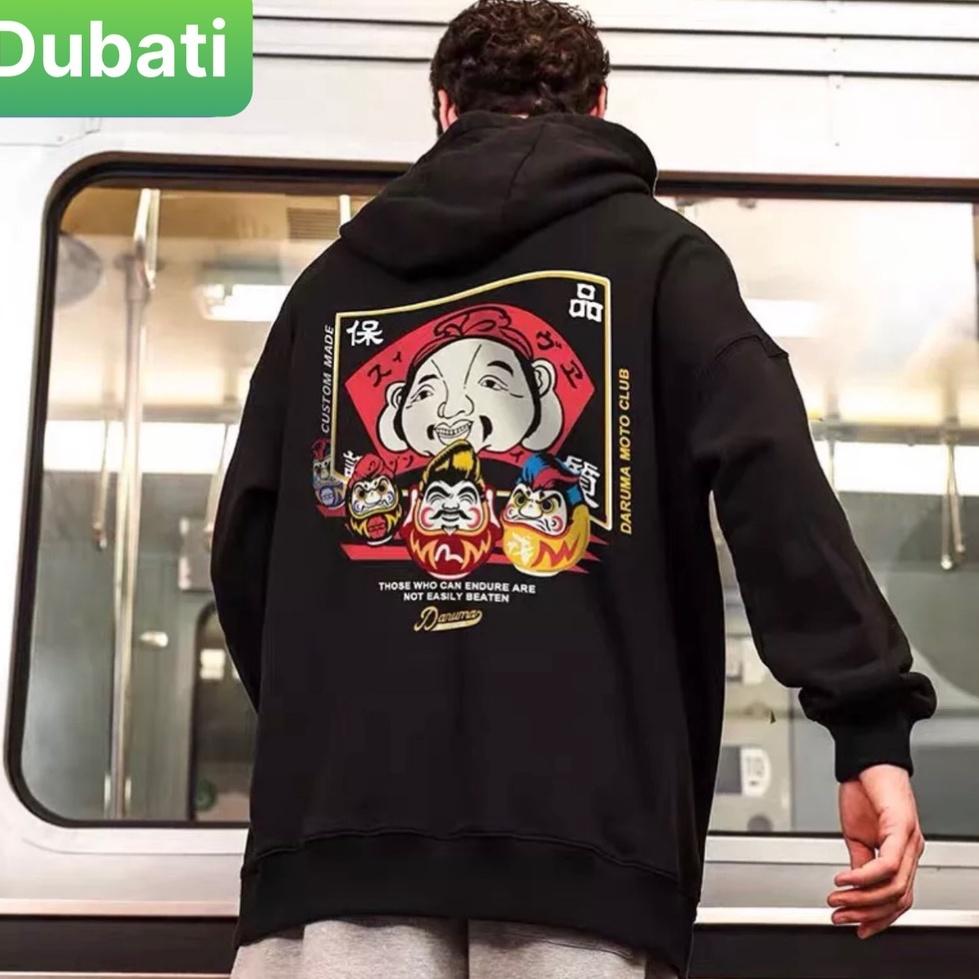 ÁO KHOÁC HOODIE NAM NỮ EVISU CHẤT NỈ DÀY PHOM FROM RỘNG CHỐNG LẠNH NẮNG, NÓNG ĐÔNG HÈ UNISEX HOT 2022 - DUBAT FASHI