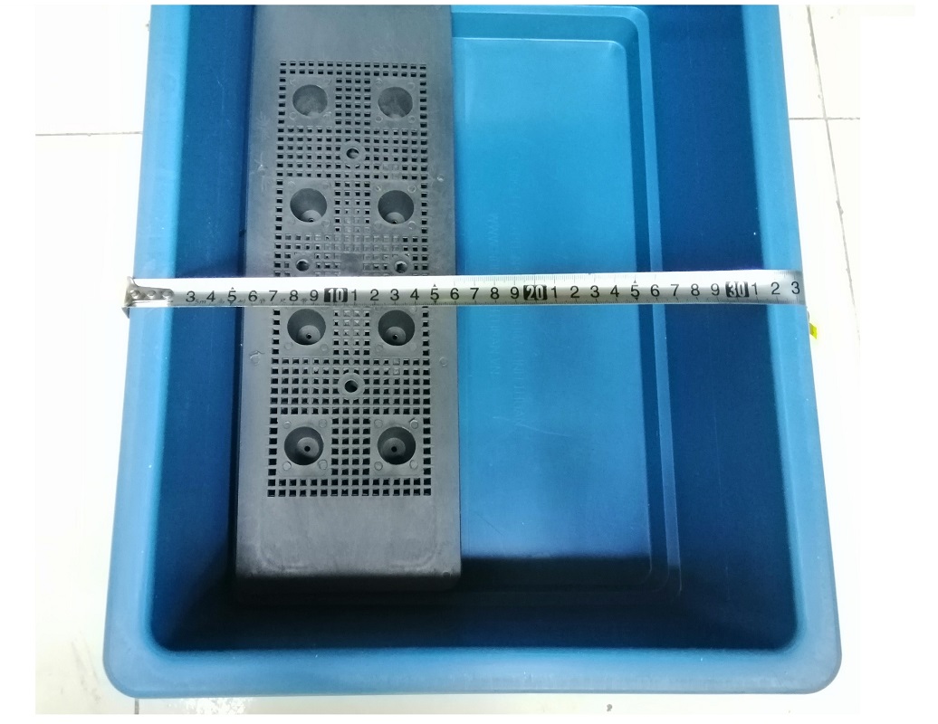 10 KHAY NHỰA TRỒNG RAU KÍCH THƯỚC 47X33X16CM - MÀU XANH