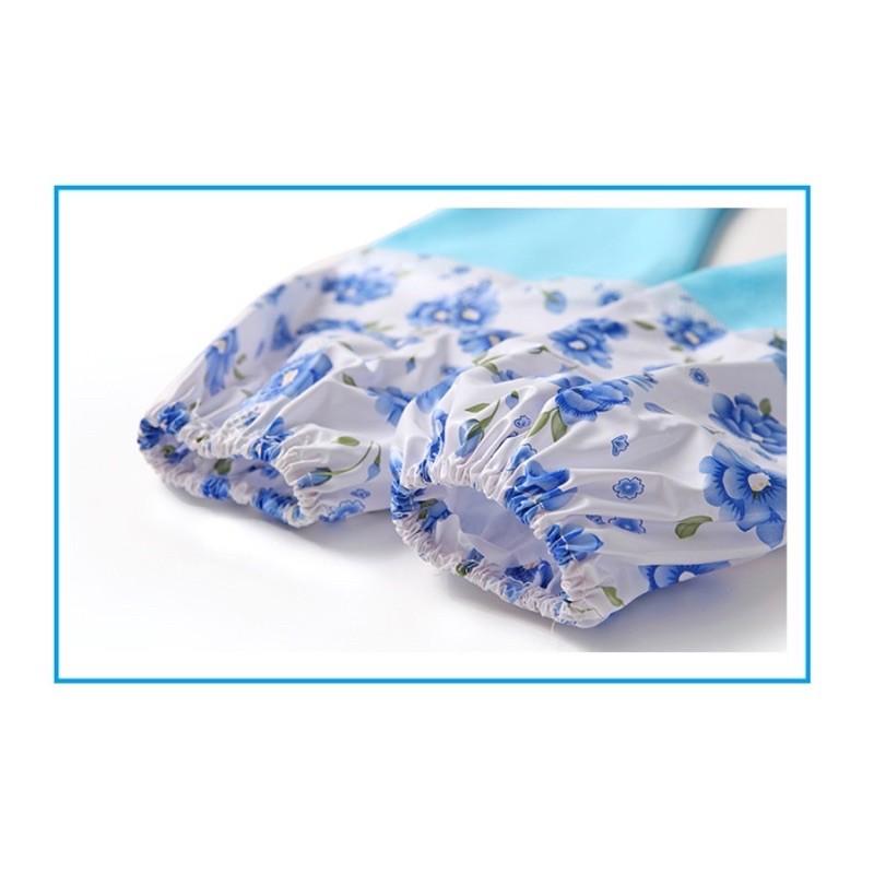 Găng Tay Rửa Bát - Găng Tay Cao Su Lót Nỉ cao cấp