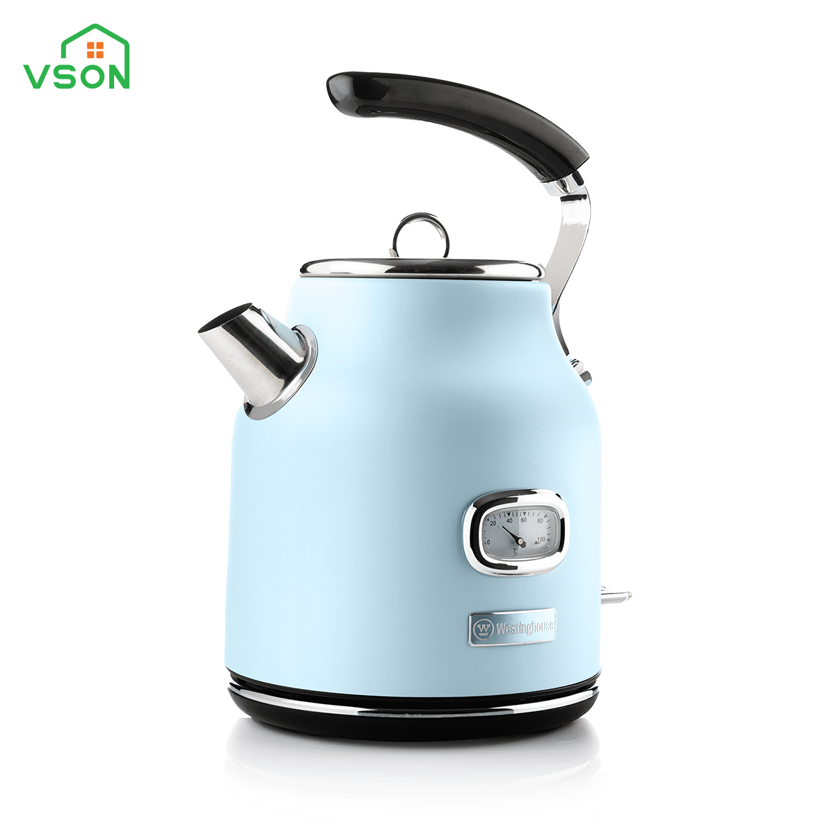 Ấm bình đun siêu tốc WestingHouse WKWKH148 Phong cách cổ điển Mỹ - Dung tích 1.7L Công suất 2200W - Hàng chính hãng Mỹ
