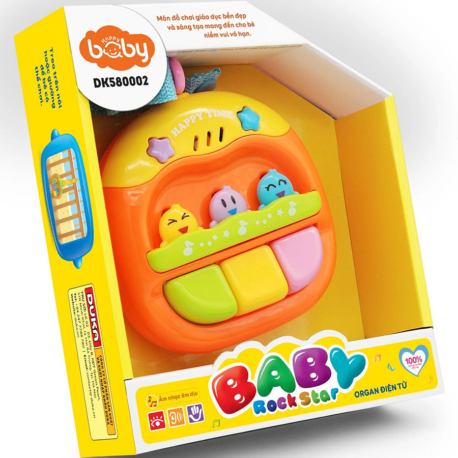 Đồ Chơi Baby Rock Star Happy Baby - Organ Điện Tử