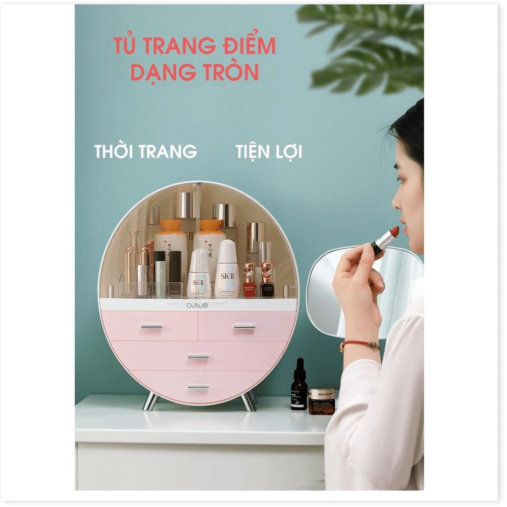 Tủ Trang Điểm Dạng Tròn 4 Ngăn