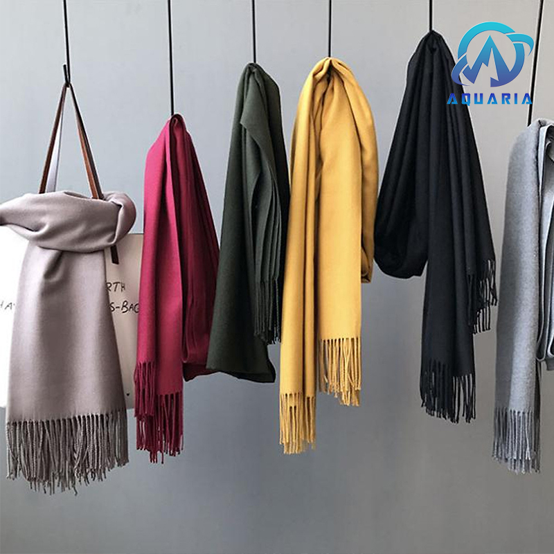 Khăn Choàng Cổ Nam Nữ Unisex Chất Len Cashmere Cao Cấp Mềm Mịn, Khăn Len Quàng Cổ 70x200cm