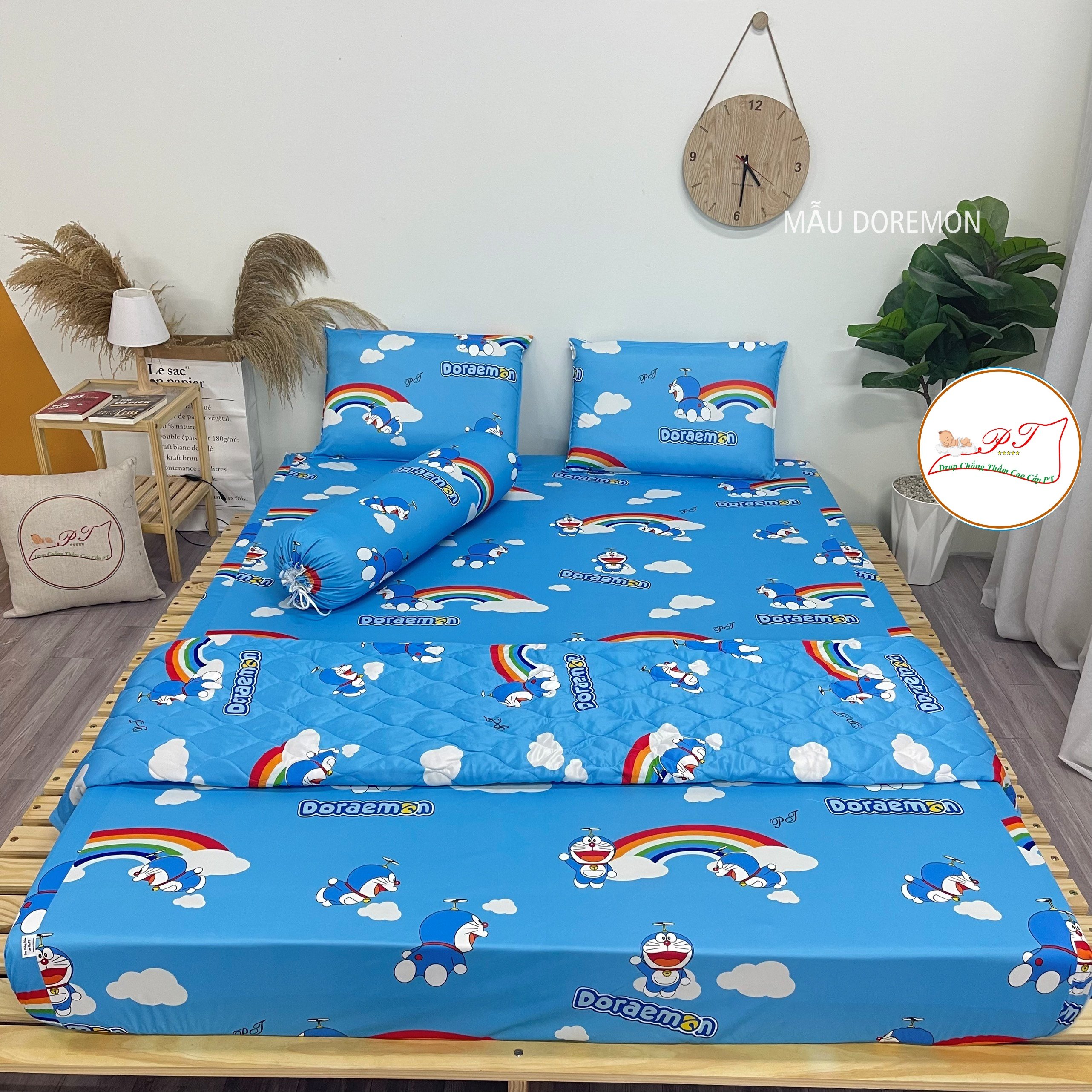 Ga Chống Thấm Cao Cấp PT Mẫu Họa Tiết Doremon
