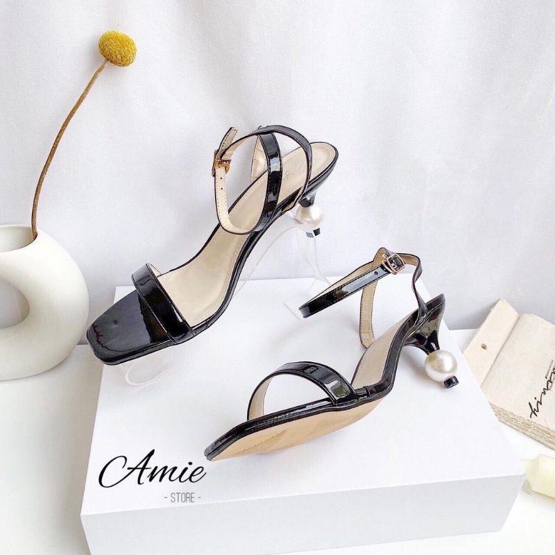 Sandal da bóng gót hạt ngọc - 3P