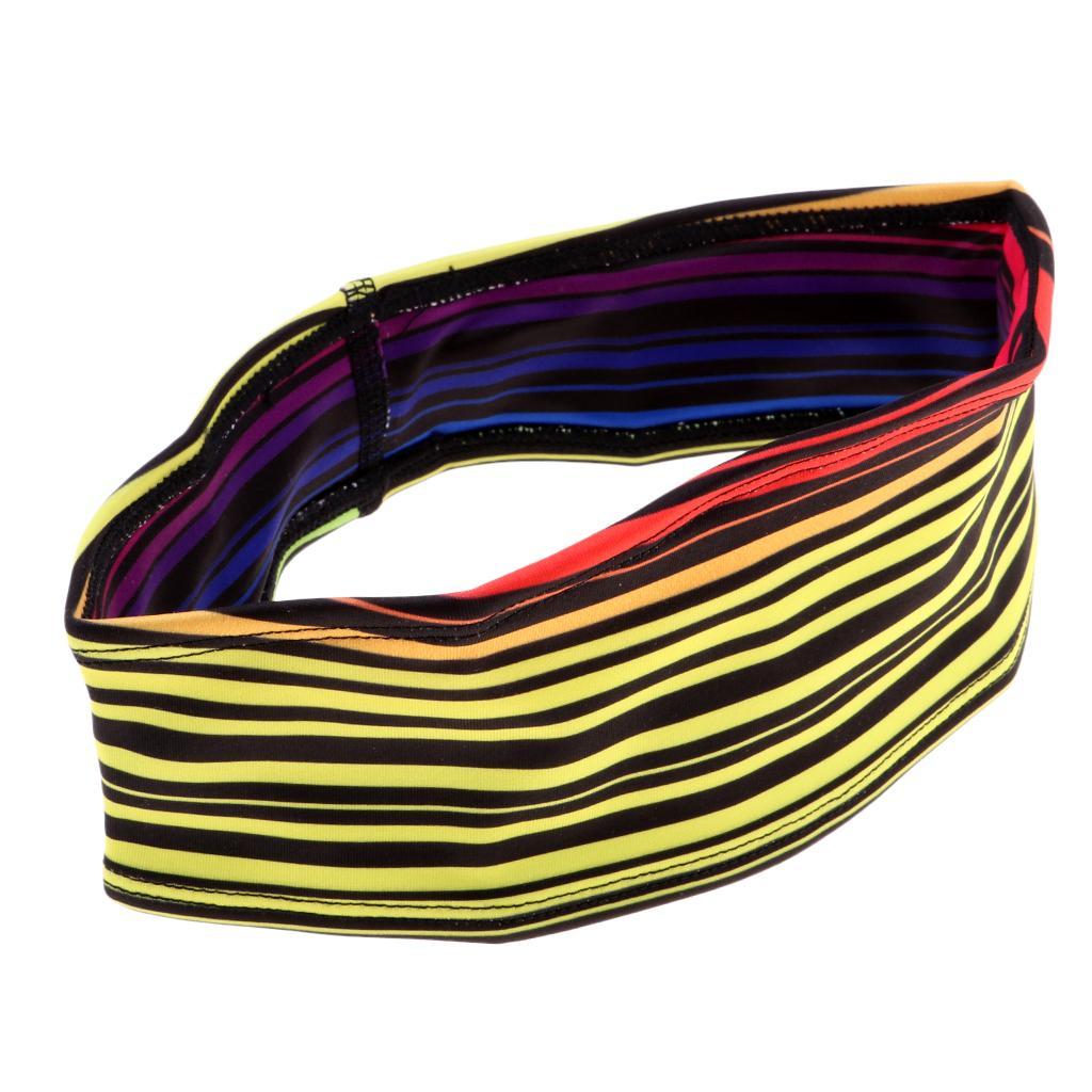 2-3 of pack Men Women Gym Sweatband Headband Stretch Hair Band Yellow