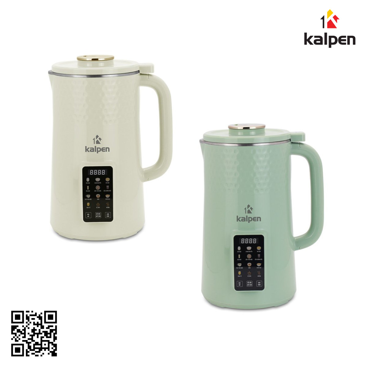 Máy làm sữa hạt mini Kalpen H3 H4 dung tích 1000ml công suất 1150W menu 12 chương trình chuẩn Đức - Hàng chính hãng