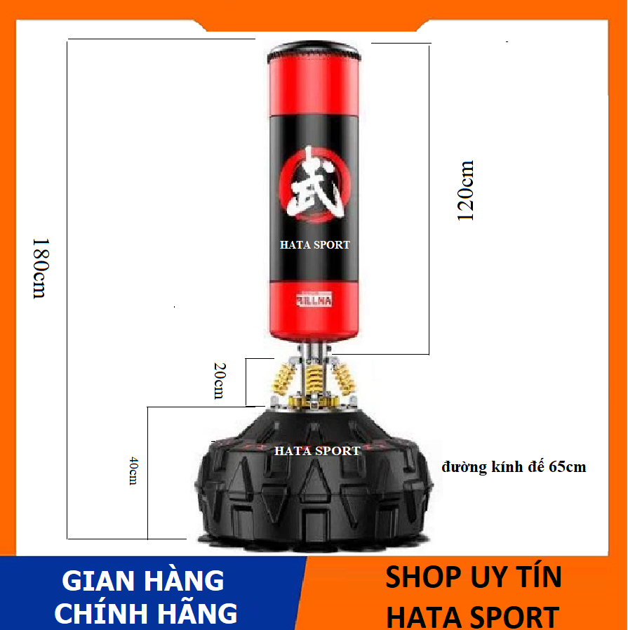 Trụ Boxing Lò Xo Billna cao cấp 1m7