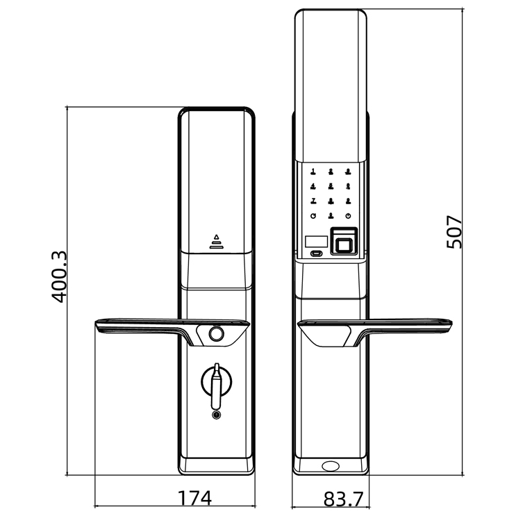 Khóa vân tay Krass K612