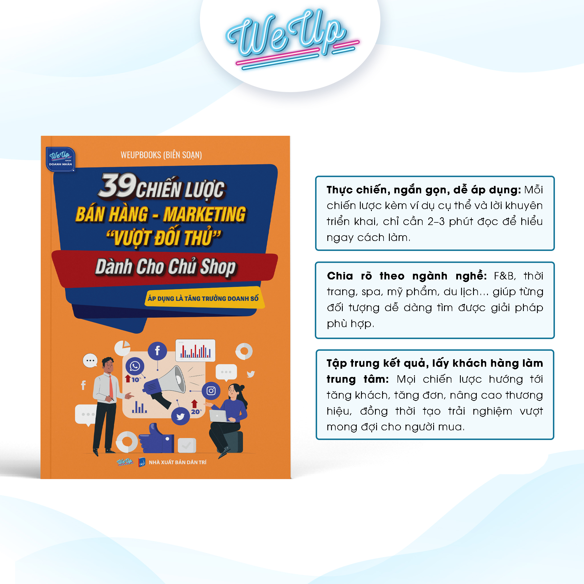 Sách - 39 Chiến lược bán hàng - marketing &quot;vượt đối thủ&quot; dành cho chủ shop - Áp dụng là tăng trưởng doanh số