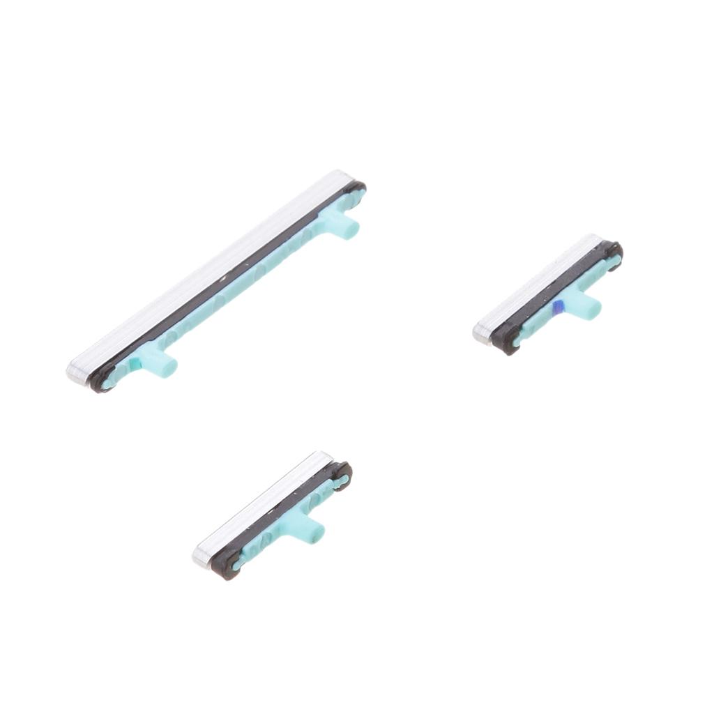 2xFor S8/S8+,on Off Power + Volume Control Buttons Replacement Silver