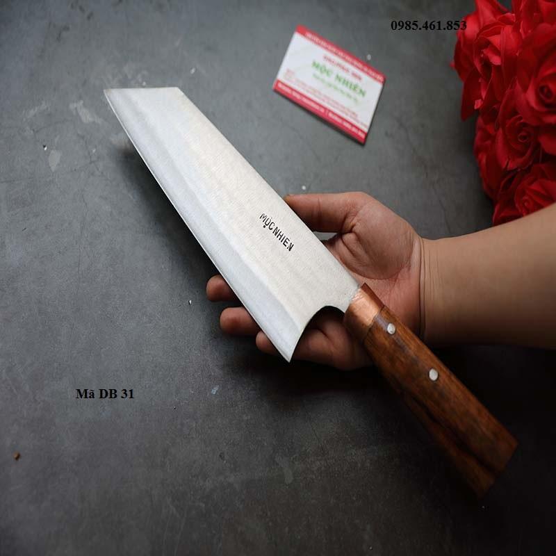 Dao deba sắc bén THÁI - LỌC - CHẶT kiểu dáng Nhật rèn từ xưởng dao Mộc Nhiên Phúc Sen mã DB31