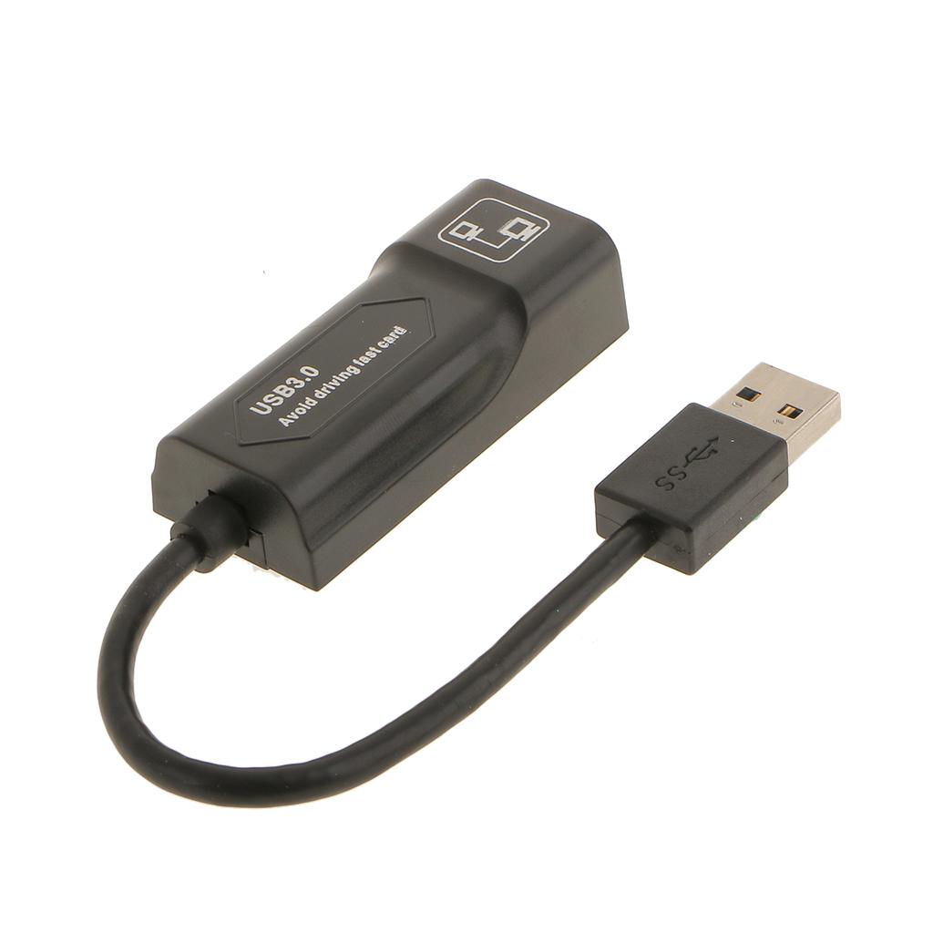 USB 3.0 Gigabit Ethernet Lan Network Adapter Hub to 1000Mbps For PC
