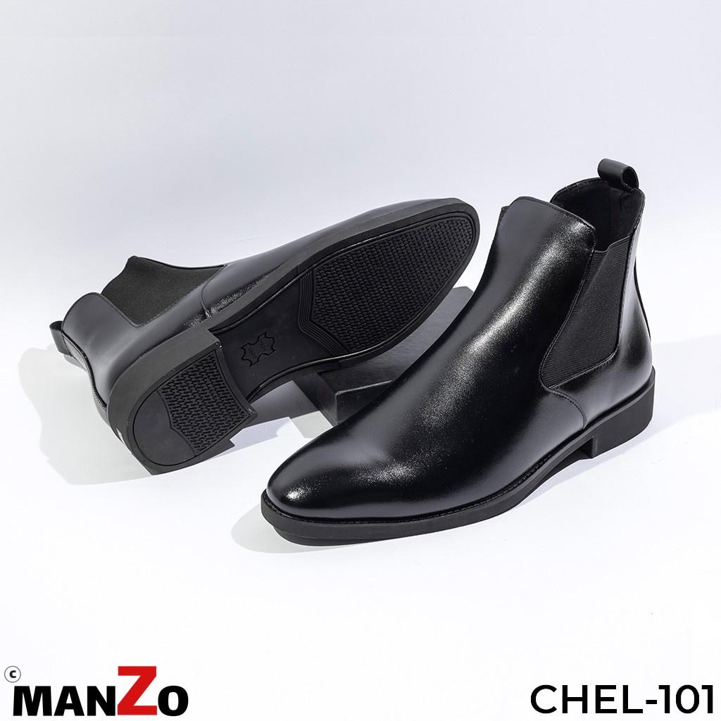 Giày Chelsea Boots cổ cao cho nam - Da bò thật 100% bảo hành 12 tháng - MANZO CHEL 101 - Manzo Store