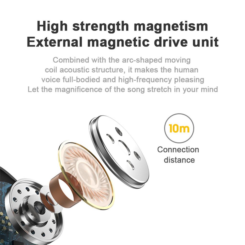 Bluetooth Wireless Earbuds, L13 TWS Wireless Earbud Headphones in-Ear Earphones with Charging Case