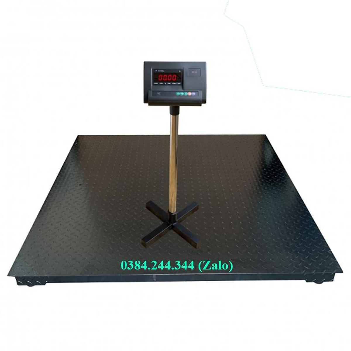 Cân sàn điện tử thông dụng Yaohua A12E, Mức cân 1 tấn, độ chia 0.5kg, Sàn cân kích thước 1m x 1m (rộng x sâu)