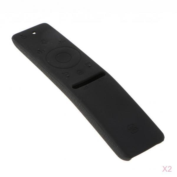 2 pieces Silicone Case For   Voice Version Remote Control black