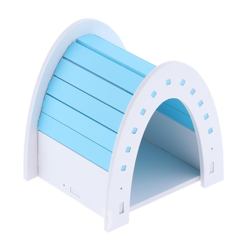 Hamster House Hideout Hideaway Exercise Toys for Rat Small Animal Blue
