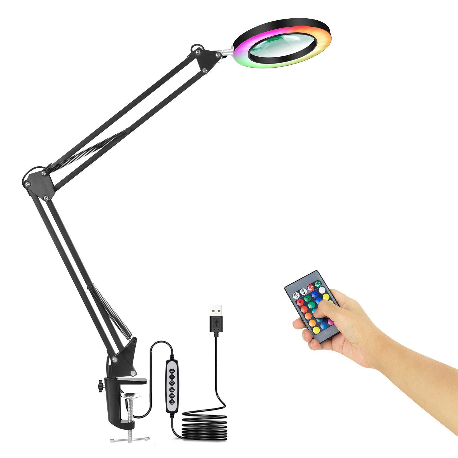 Magnifier Work Clamp Adjustable Clamp Base Foldable for Workshop