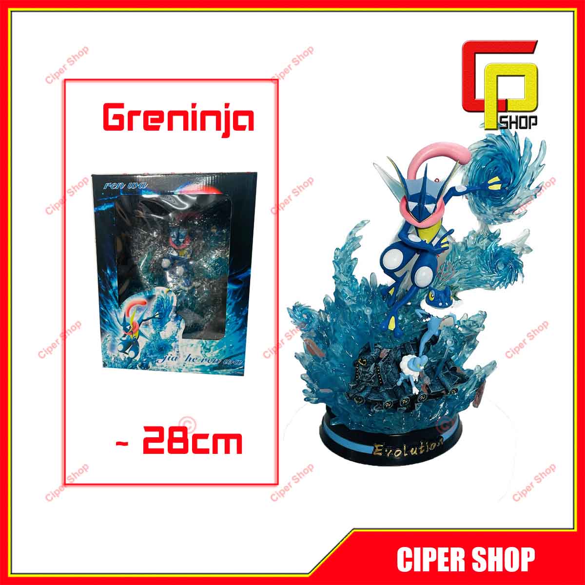 Mô hình Greninja Pokemon - Có Led - Figure Pokemon Greninja