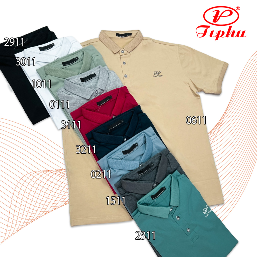 Áo thun nam trơn, polo cổ trụ, form regular fit, tay bo dáng trẻ, vải thun cotton co giãn, có size lớn
