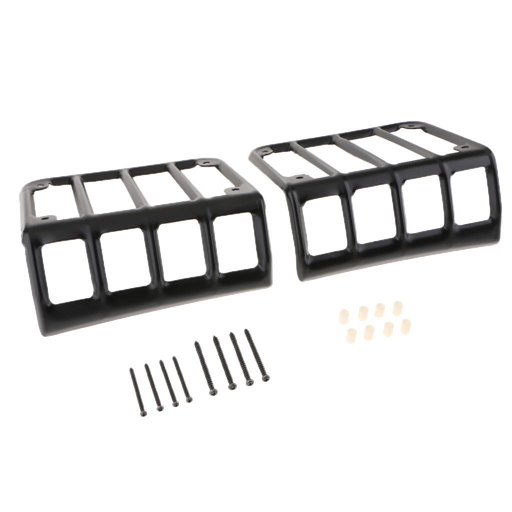 Durable 2Pieces Rear Tail Light Cover for 2007-2016   Black
