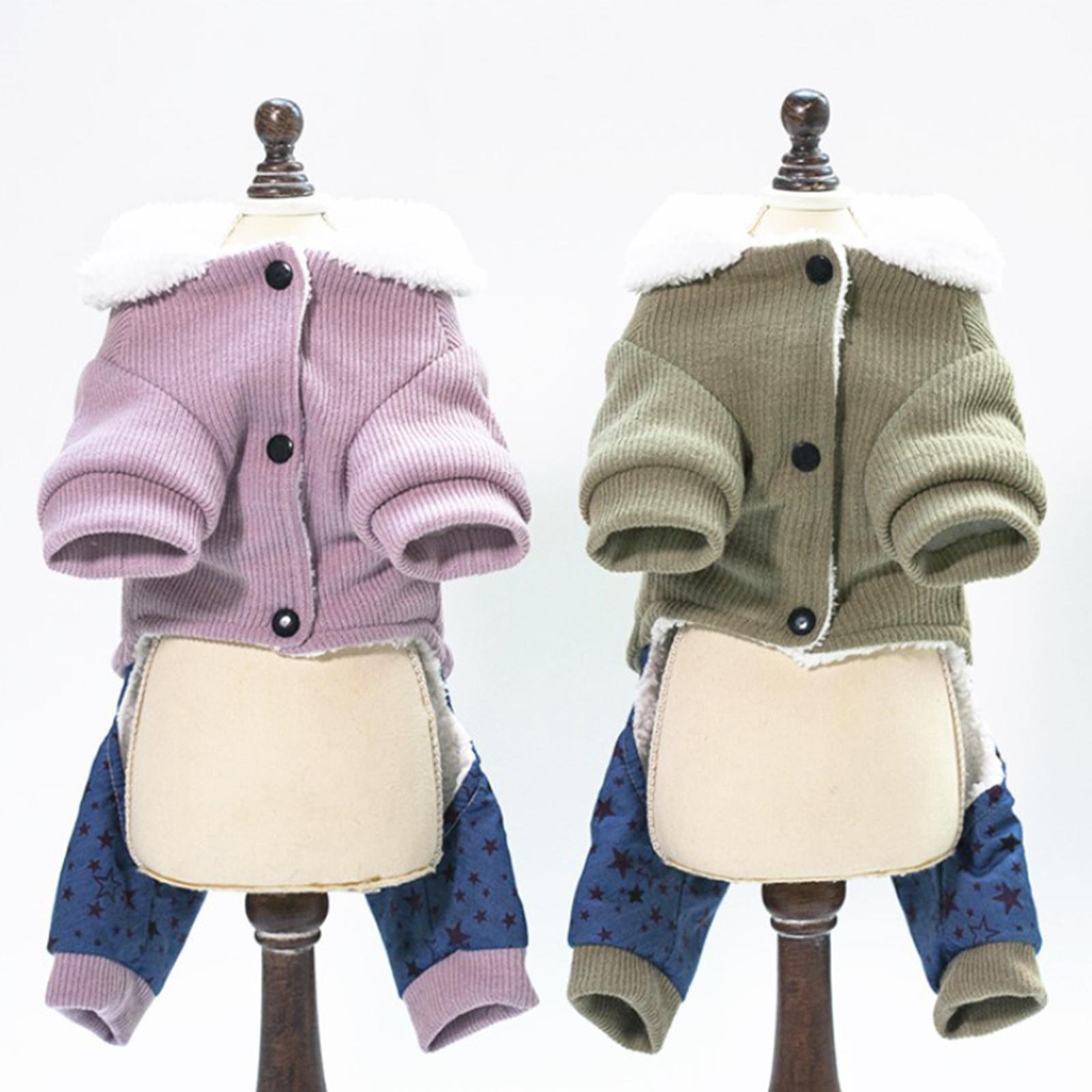 Áo Jumpsuit Khoác Giữ Ấm Mùa Đông Cho Thú Cưng