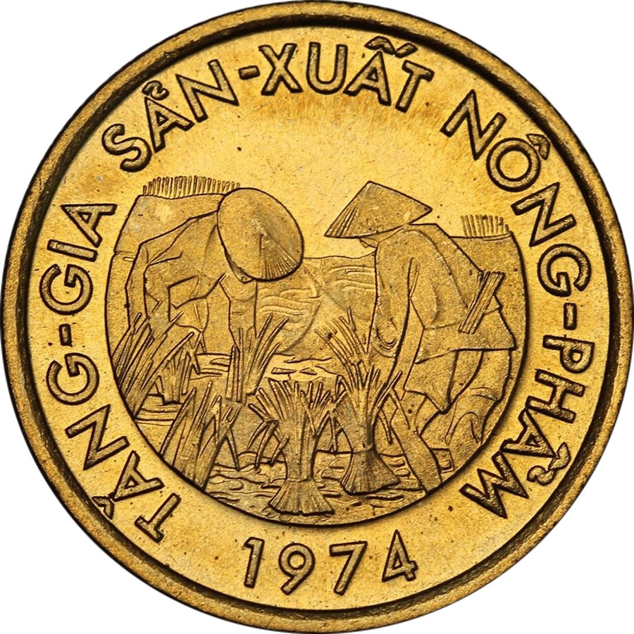 Xu 10 Đồng năm 1974