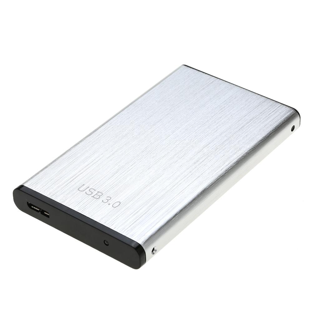 Hộp đựng đĩa cứng tốc độ cao Vỏ nhôm hợp kim nhôm HDD Caddy với cáp USB Bạc 6Gbps 2,5 '' SATA to USB3.0