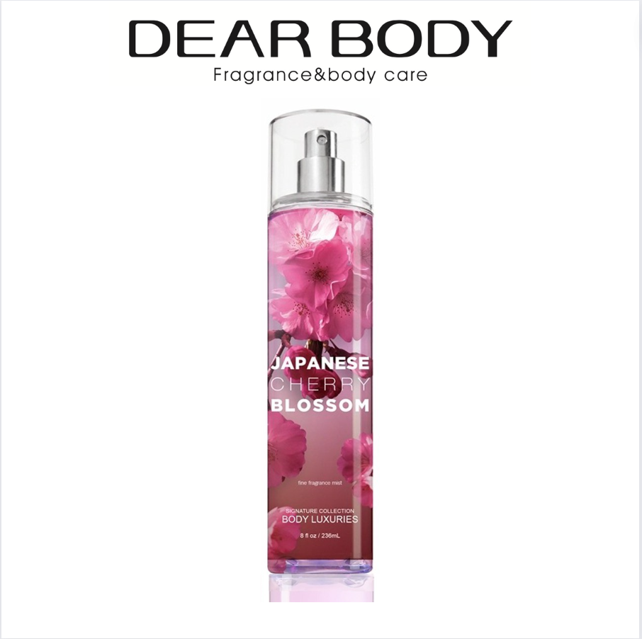 BODY MIST DEAR BODY 236ml - XỊT THƠM TOÀN THÂN - JAPANESE CHERRY BLOSSOM - TẠO MÙI THƠM CƠ THỂ - LƯU HƯƠNG 5-8h - ĐA DẠNG MÙI HƯƠNG - QUYẾN RŨ