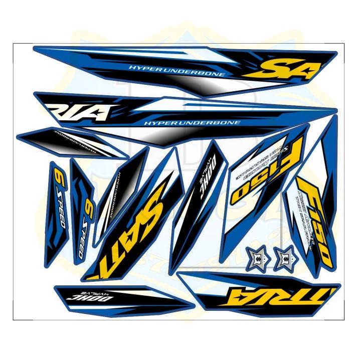 Tem rời satria fi xanh