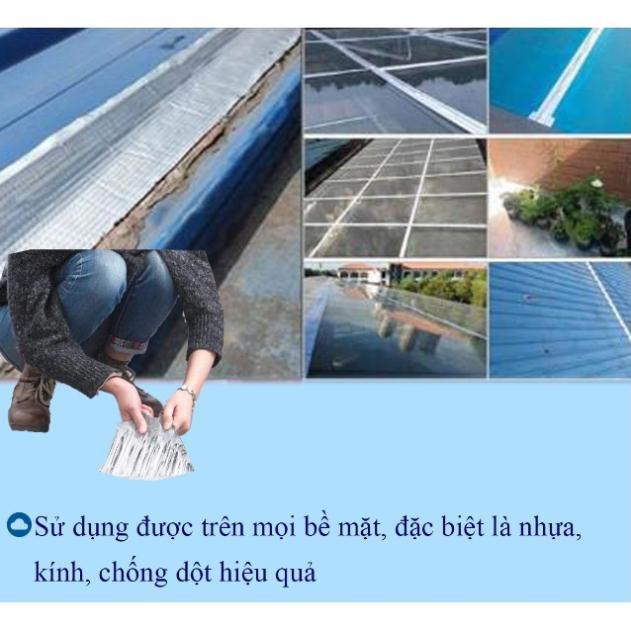 Băng keo dính chống thấm siêu dính, dột, rò nước và chịu nhiệt công nghệ nhật bản loại 10cm x 5m dán mọi thứ trong tay