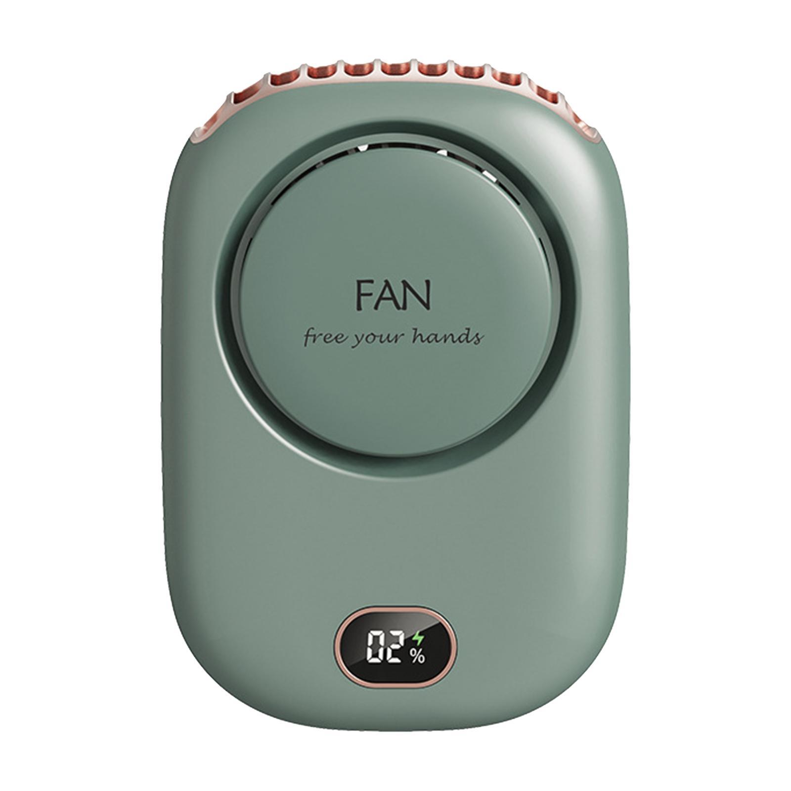 2 Set Mini Neck Fan Portable Personal Cooling Fan USB Rechargable