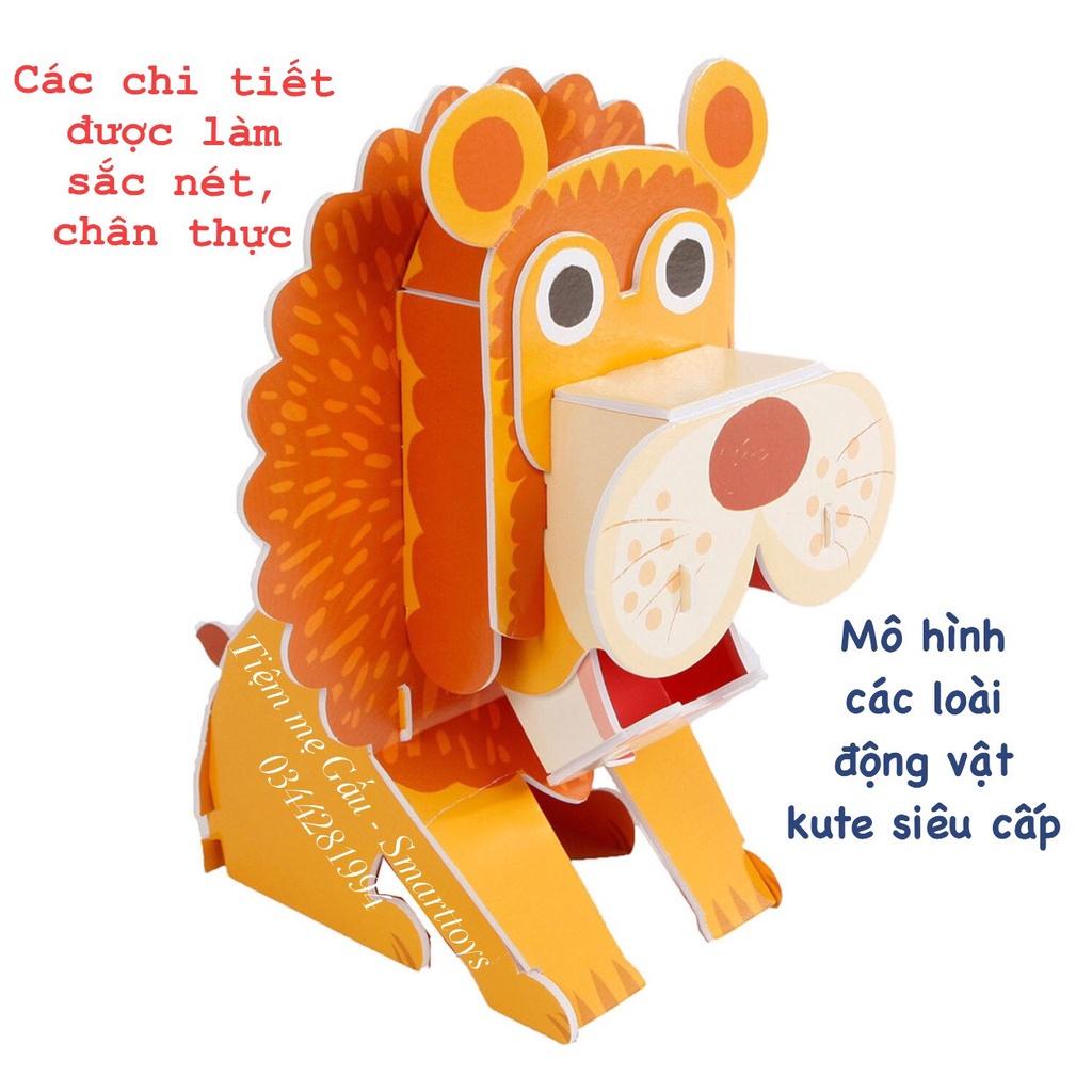 3D ANIMAL PUZZLE MONTESSORI TOYS MÔ HÌNH LẮP GHÉP ĐỘNG VẬT 3D SIZE TO GIÚP PHÁT TRIỂN TƯ DUY LOGIC VÀ SỰ KHÉO LÉO CHO BÉ