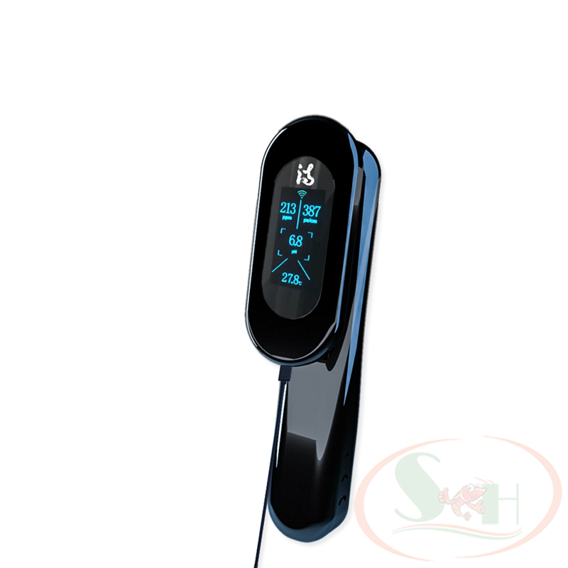 Máy đo thông số Ibowl 5.0 Pro test online kiểm tra pH, nhiệt độ, TDS, độ ẩm bể cá tép thủy sinh