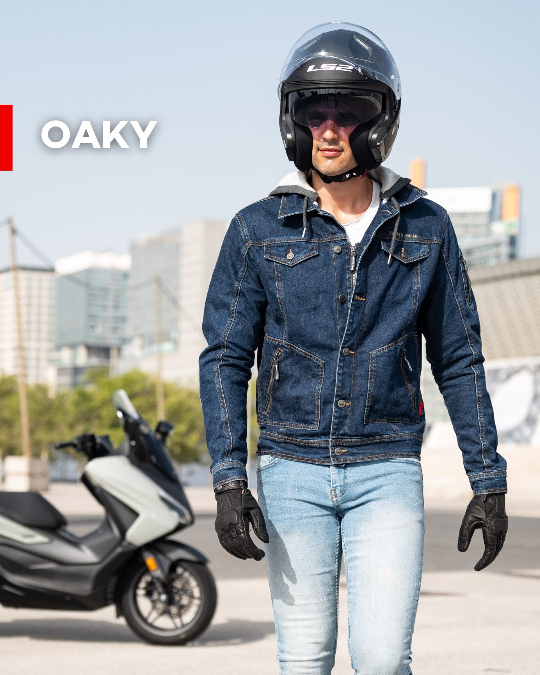 Áo Thời Trang Bảo Hộ Lái Moto, Xe Máy LS2 Oaky Man - GARA20