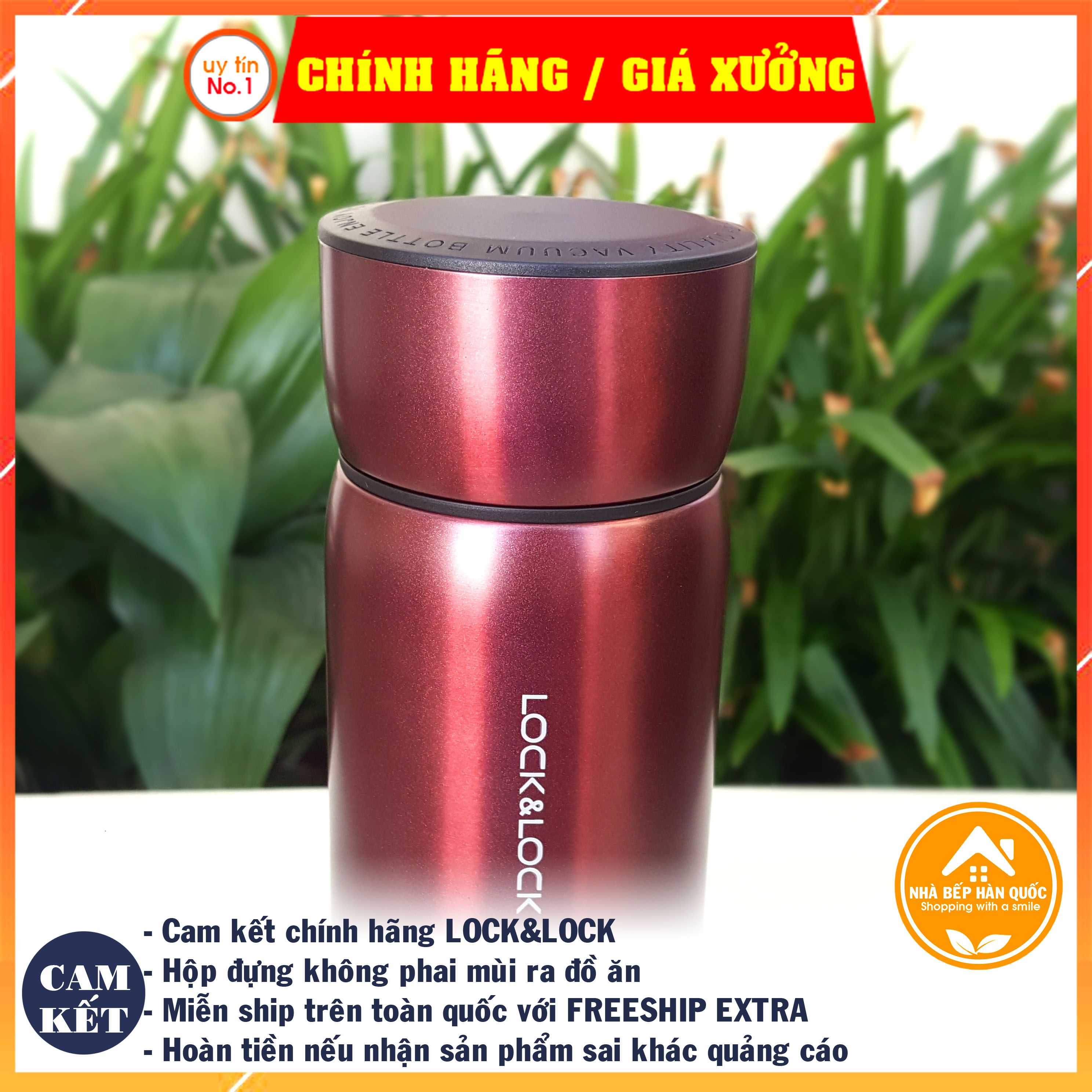 Bình giữ nhiệt Lock&amp;Lock Metal Mortar LHC1458 700ml