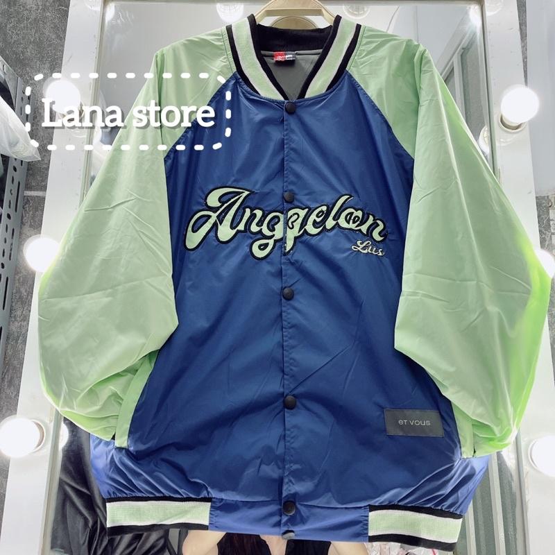 Áo Bomber Dù bóng chày 2 lớp dày thêu Angel chất dày form unisex