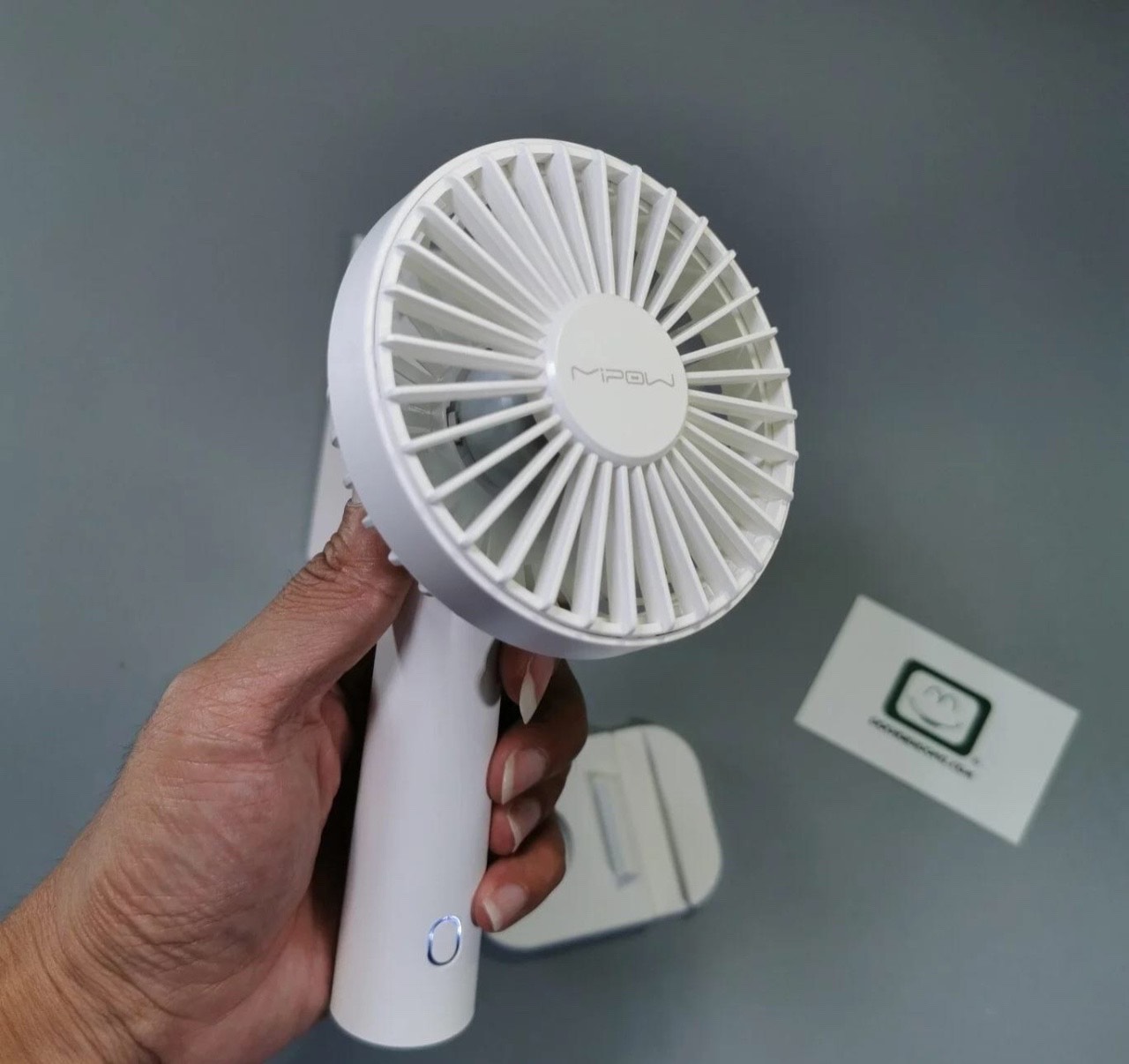 Quạt Thông Minh Mipow Flip Adjust Mini Fan MÀU TRĂNG- CHÍNH HÃNG