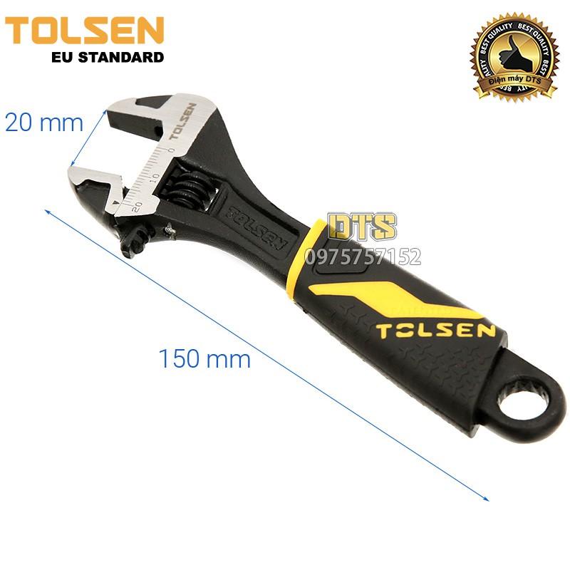 Mỏ lết mini công nghiệp TOLSEN 6 inch, thép rèn cao cấp, độ chính xác cao, thiết kế nhỏ gọn đa năng – Tiêu chuẩn Châu Âu