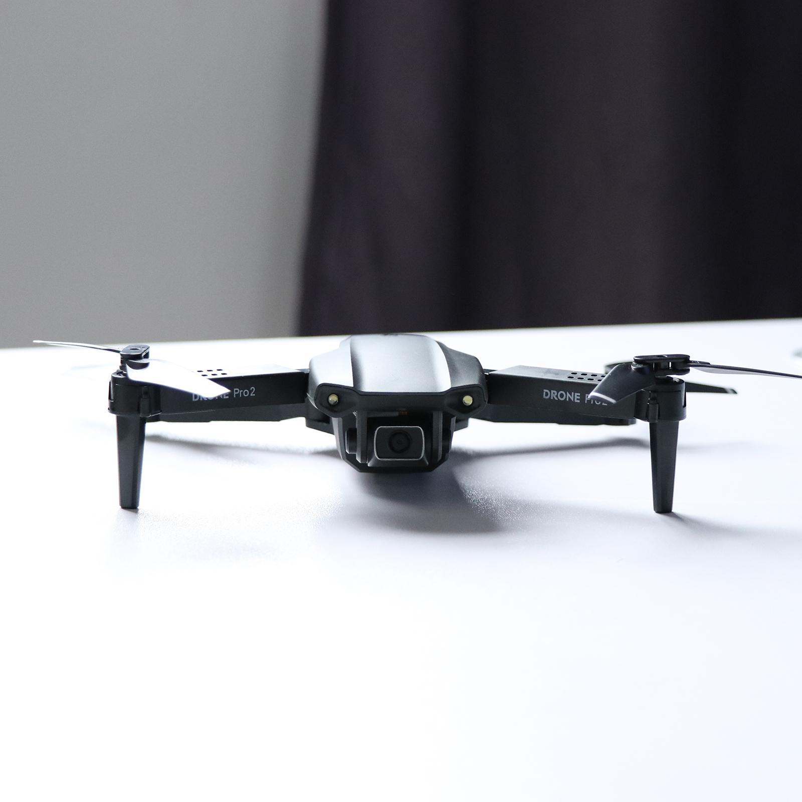 Mini Drone with Camera WiFi Self stabilizing Gimbal 720P Single black