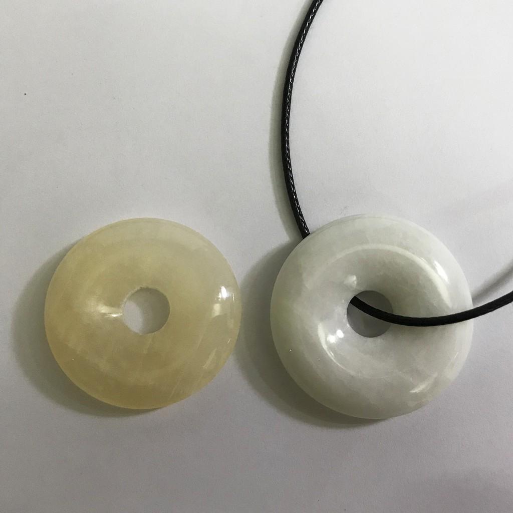 Đồng điếu trắng cho người mệnh Thủy và kim bản 3 cm có dây đeo