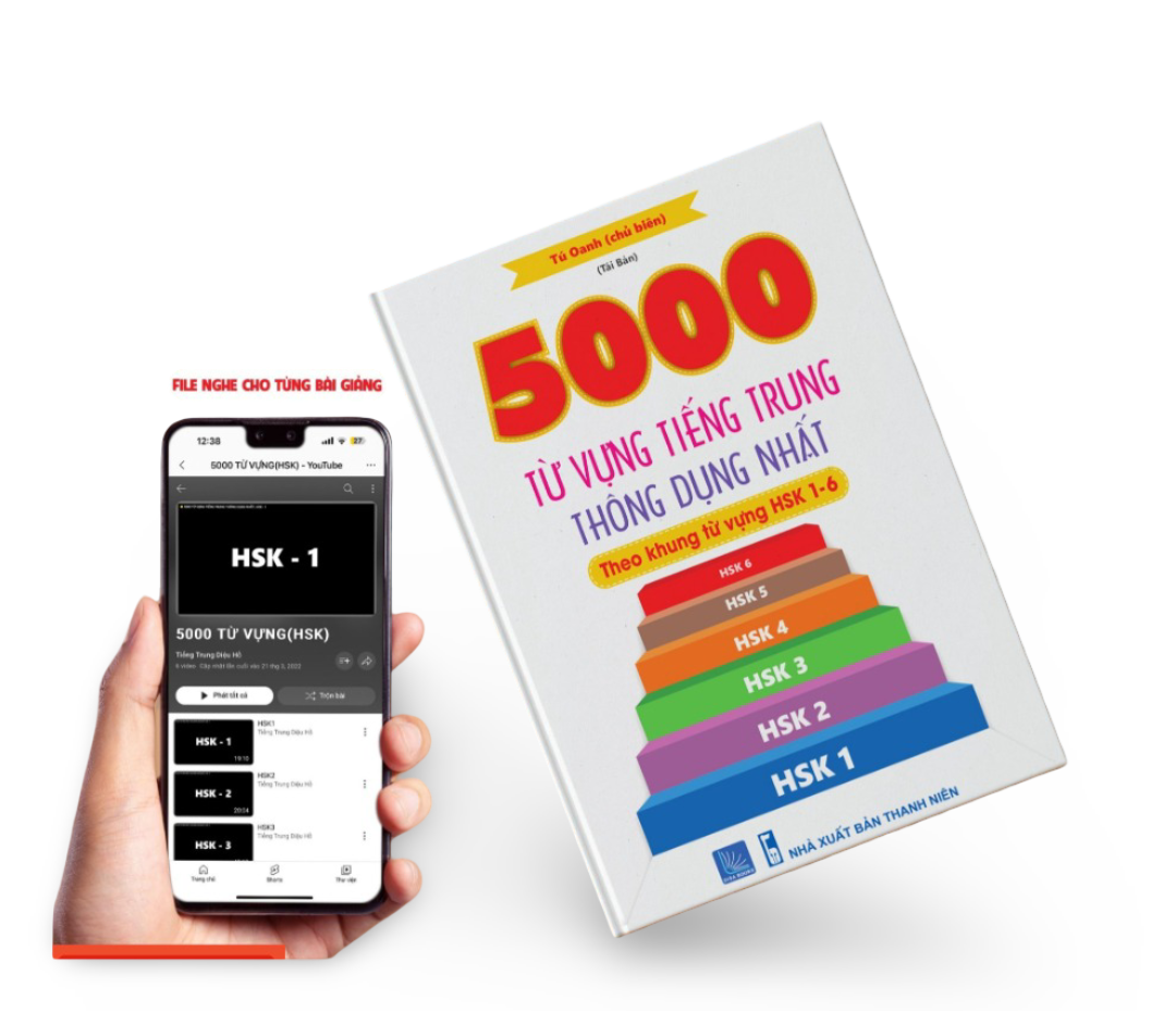 5000 từ vựng tiếng Trung thông dụng nhất  DVD quà tặng