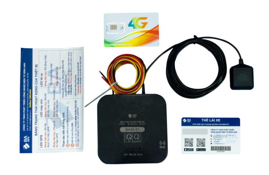 Thiết bị định vị GPS/GSHT hợp chuẩn cao cấp 4G - Hàng chính hãng BA GPS